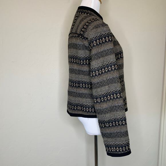 Christopher Banks Wool Tribal Blazer Sz Small Lady Jacket - Picture 4 of 10